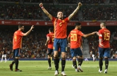 O espanhol Saul Niguez comemora o gol pela sele&ccedil;&atilde;o espanhola