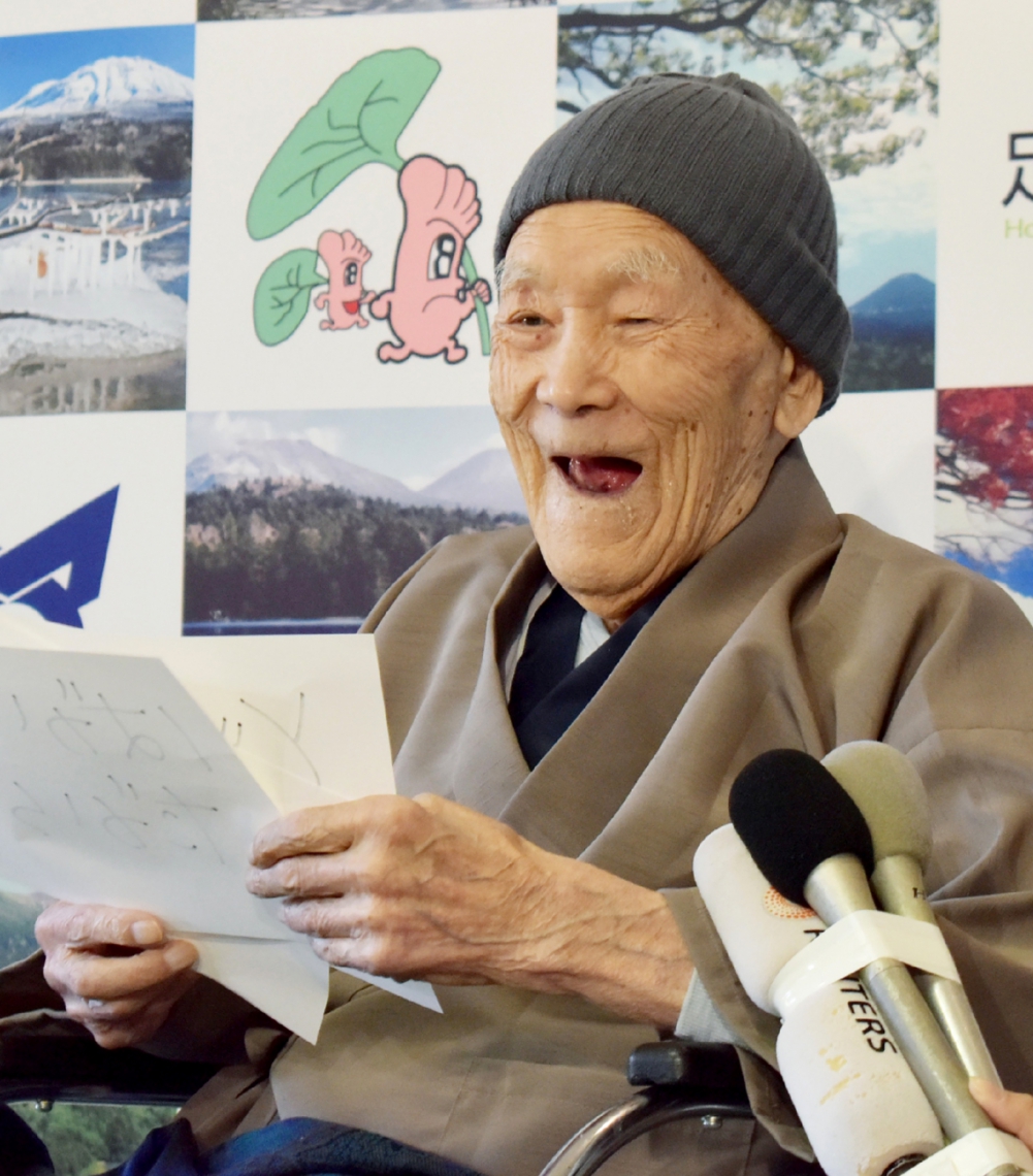 Homem mais velho do mundo, Masazo Nonaka, morre aos 113 anos (Foto: JIJI PRESS / AFP)
