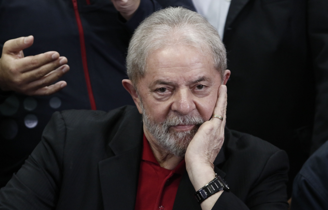 O ex-presidente jÃ¡ estava havia sido condenado pelo caso do triplex de GuarujÃ¡.
(Foto: Miguel Schincariol/AFP)