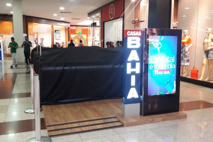 O novo quiosque das Casas Bahia terá espaço de 25 metros quadrados e começa a funcionar a partir desta quarta, 6. (Foto: Divulgação/Cariri Garden Shopping)