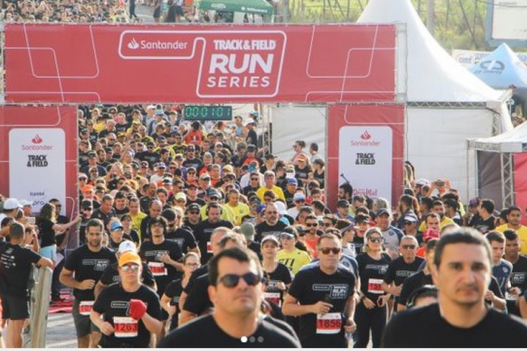 Inscrições abertas para a corrida Santander Track&Field Run Series, em  Fortaleza