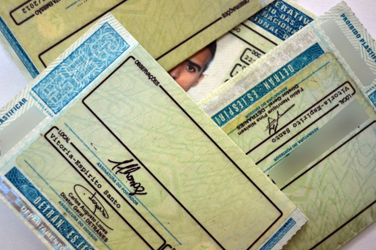 Foto: Carteira Nacional de Habilitação. (Foto: Governo do Espírito Santo/divulgação)