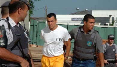 ￼Marcola, quando ainda era mantido preso no sistema penitenci&aacute;rio estadual de S&atilde;o Paulo, durante audi&ecirc;ncia no f&oacute;rum de Presidente Prudente-SP