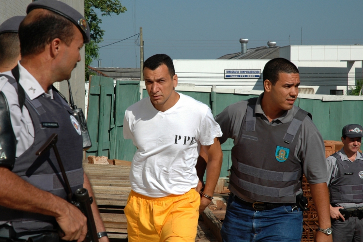 ￼Marcola, quando ainda era mantido preso no sistema penitenciário estadual de São Paulo, durante audiência no fórum de Presidente Prudente-SP