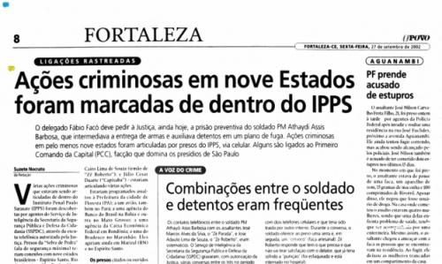 Matéria publicada em 27/9/02