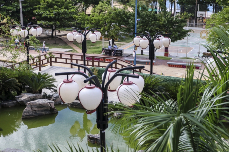 FORTALEZA, CE, BRASIL,  14-02-2019: Jardim Japonês localizado na avenida Beira Mar. (Foto: Alex Gomes/O Povo)