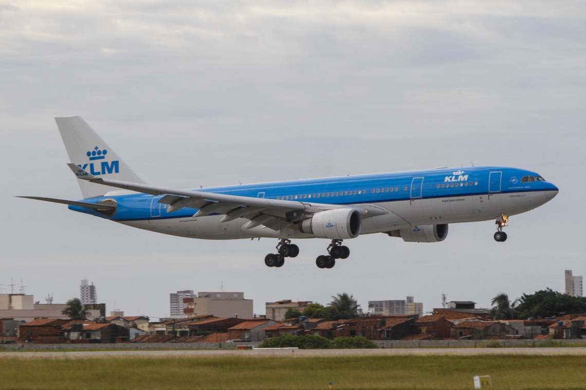 KLM operava com 4 frequências entre Fortaleza e Amsterdã antes da pandemia
 (Foto: MATEUS DANTAS)