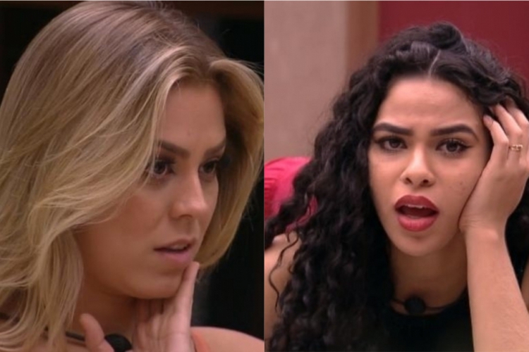 O clima ficou pesado entre Isabella e Elana após formação do paredão. (Foto: Reprodução/Gshow)