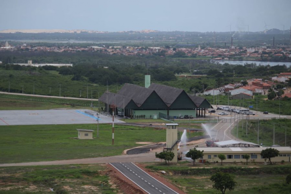  Aeroporto Regional de Canoa Quebrada DragÃ£o do Mar, em Aracati. (Foto: Mateus Dantas/O POVO)