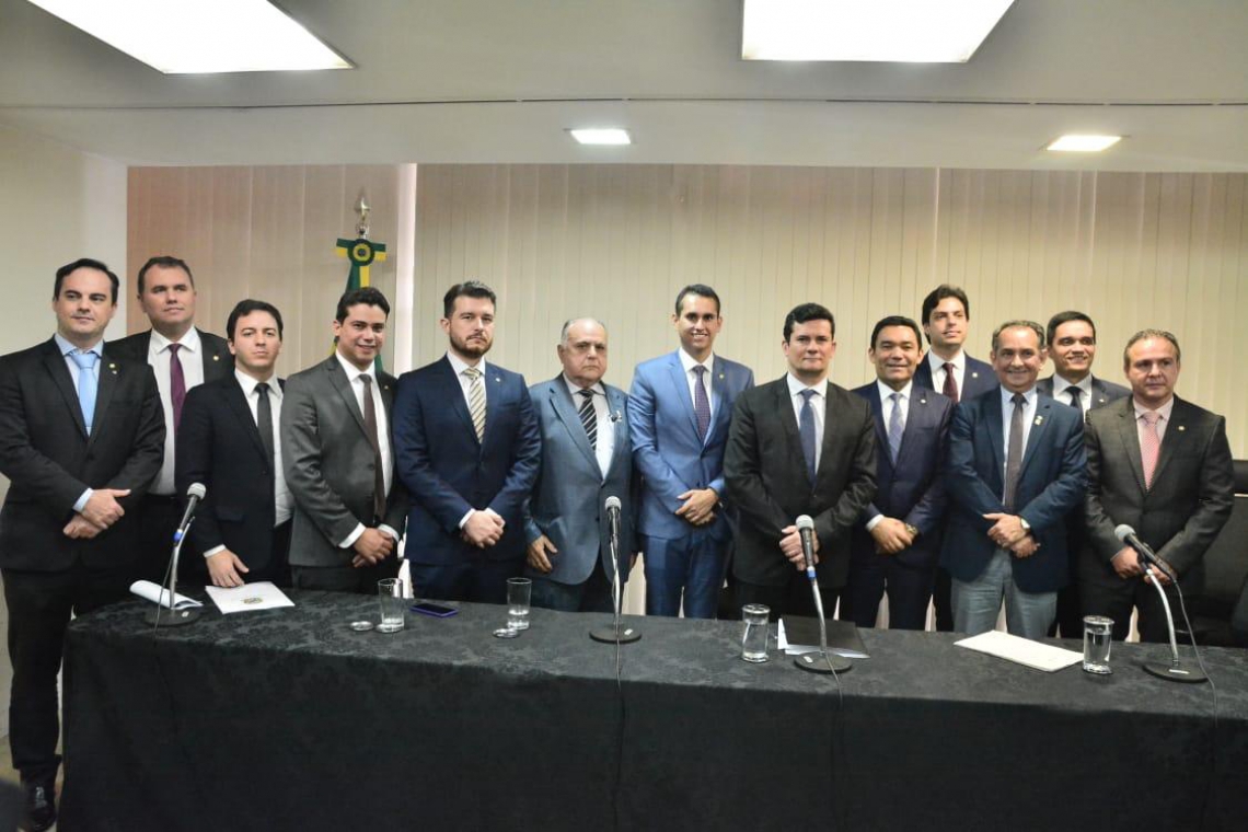 ￼BANCADA FEDERAL cearense reuniu-se na tarde de ontem com o ministro Sergio Moro (Foto: DIVULGAÇÃO)