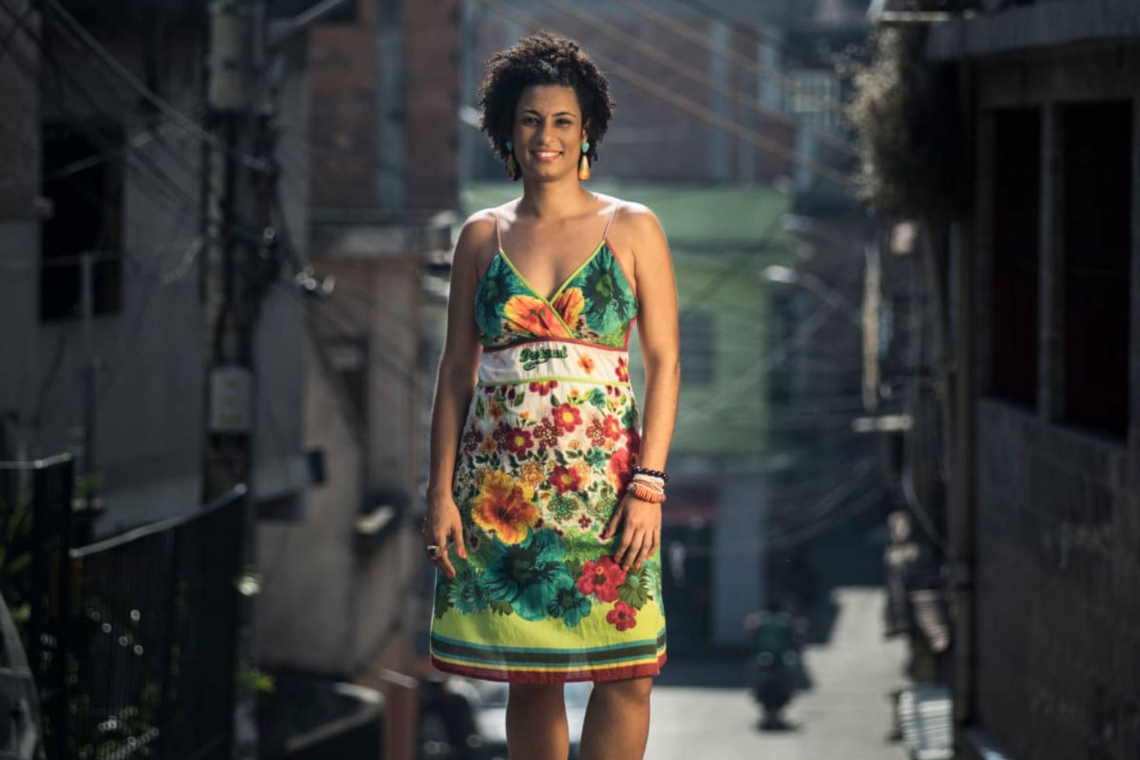 MARIELLE Franco é uma das mulheres que serão homenageadas pelo samba-enredo da Verde e Rosa (Foto: divulgação)