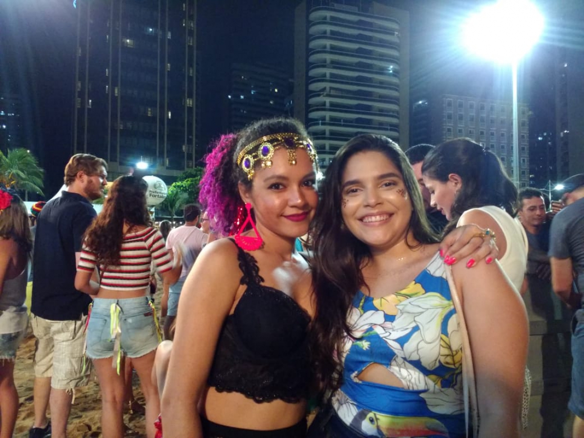 As foliãs e amigas Layana Câmara e Geórgia Pinheiro curtiram juntas o Carnaval 2019