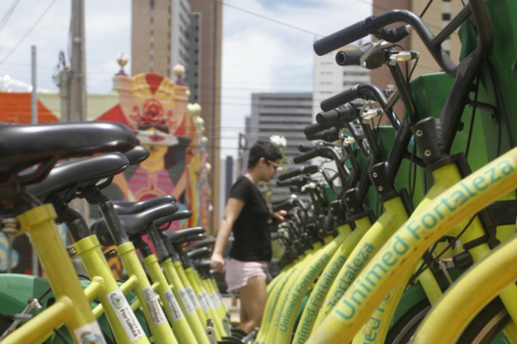Esta&ccedil;&atilde;o do Bicicletar no Drag&atilde;o do Mar
