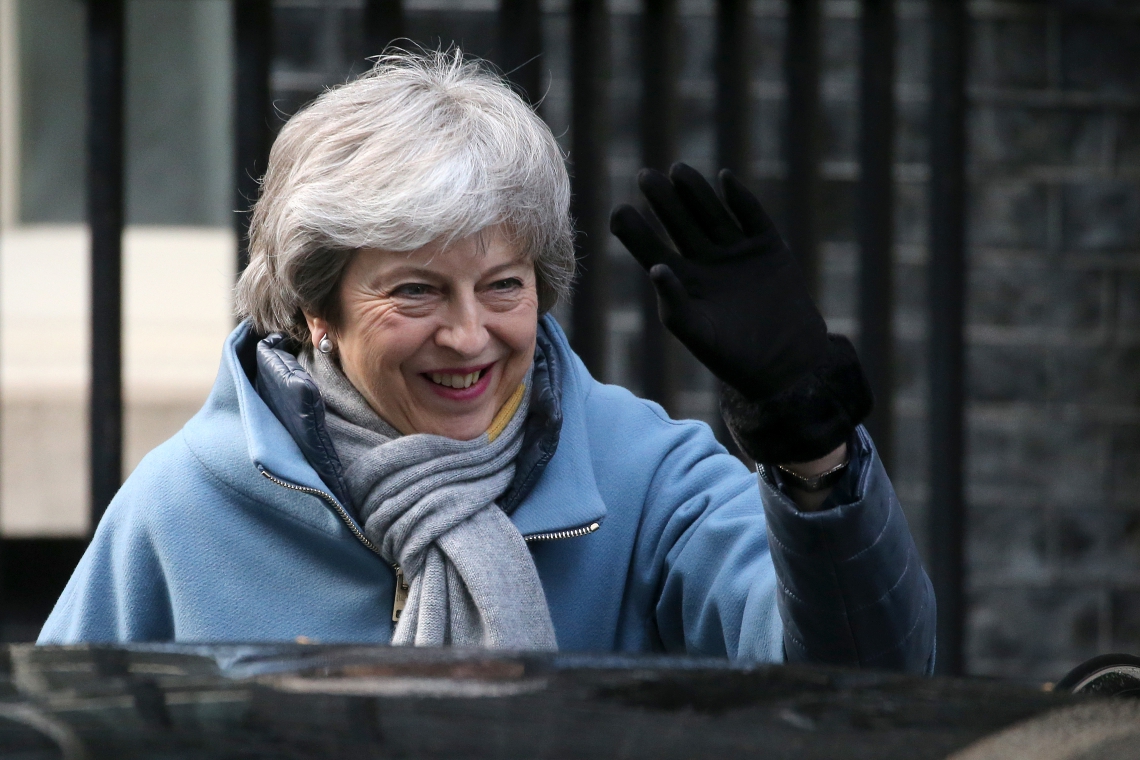 ￼Theresa May, primeira ministra britânica, teve dois acordos rejeitados  (Foto: ISABEL INFANTES / AFP)
