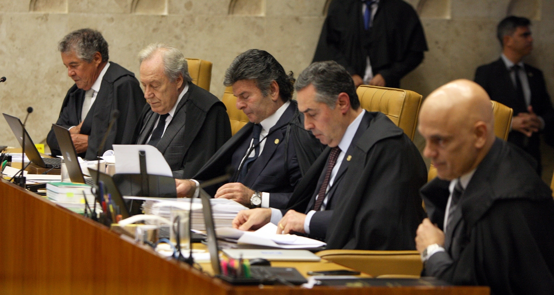 Sessão de votação do Caixa 2 (Foto: STF/DIVULGAÇÃO)