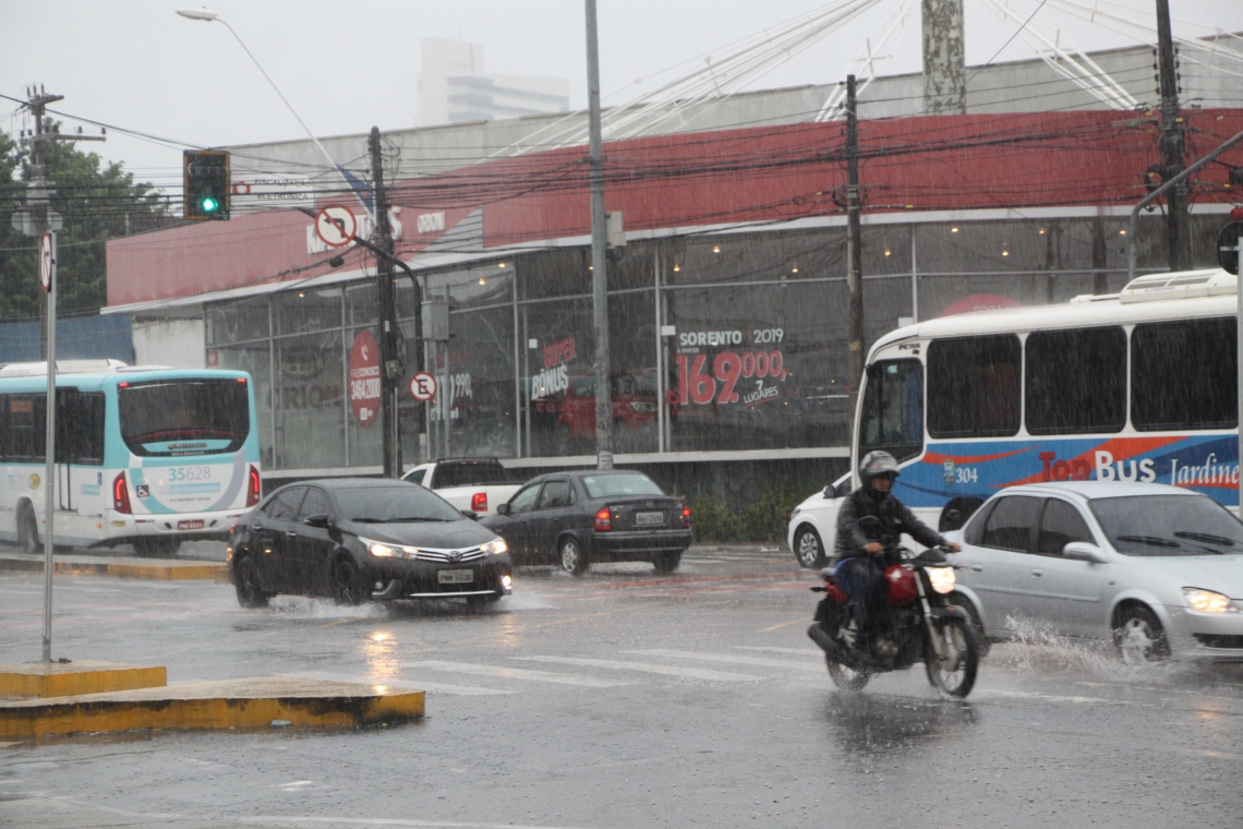 Chuva em Fortaleza nesta quarta-feira, 27 de março