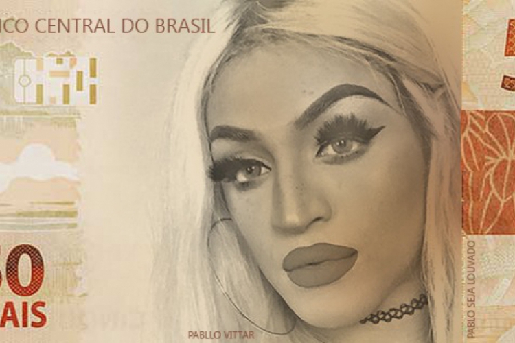 Uma das diversas fake news que envolvem Pabllo Vittar é que ela estamparia as cédulas de cinquenta reais