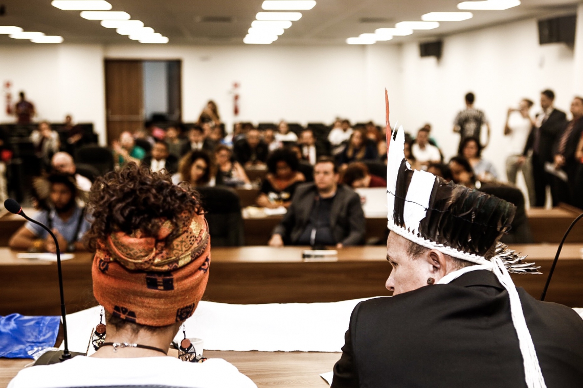Representantes dos povos ind&iacute;genas tamb&eacute;m participaram do evento  