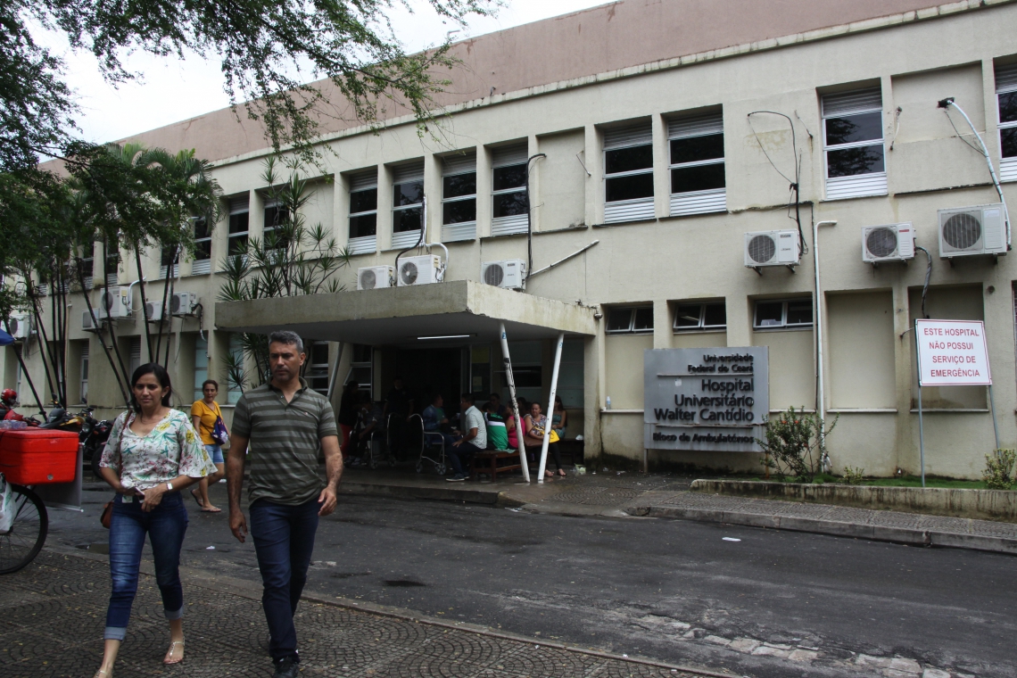 Hospital Walter Cântidio, no bairro Parangabussu (Foto: Mauri Melo/O POVO). (Foto: Mauri Melo)