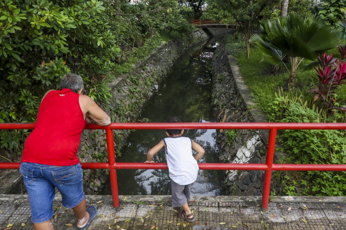 Fortaleza, CE, Brasil, 04-04-2019: Canal que passa o Rio Pajeú no Centro de Fortaleza. (Foto: Mateus Dantas / O POVO) (Foto: Mateus Dantas)