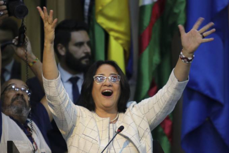 Site de relacionamento oferece assinatura vital&iacute;cia para ministra Damares Alves.(foto: Wilson Dias/Ag&ecirc;ncia Brasi)