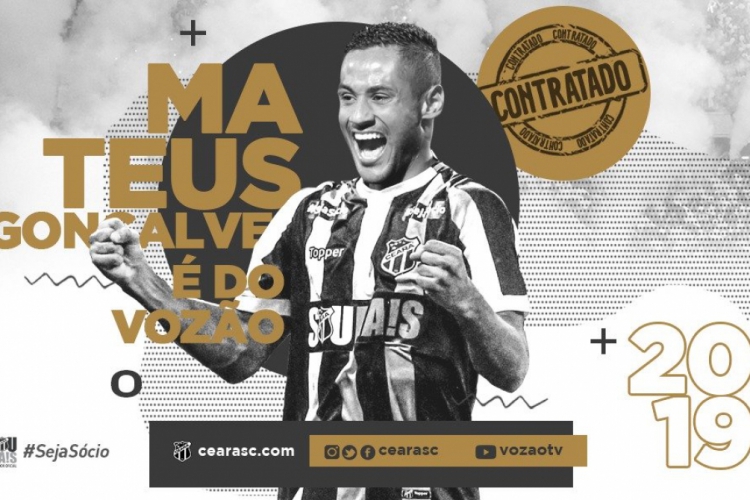 Atacante vem por empréstimo do Fluminense 