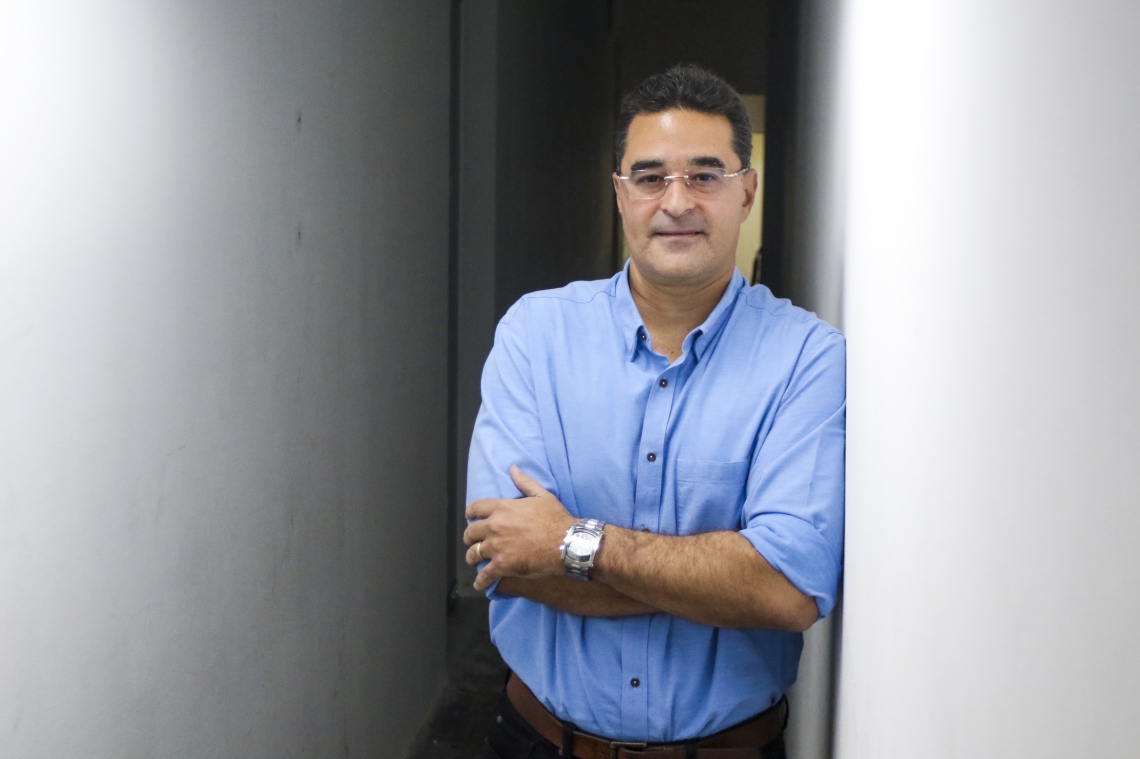 Daniel Arruda é arquiteto e esteve no programa Mercado Imobiliário da rádio O POVO CBN
 (Foto: Mateus Dantas)