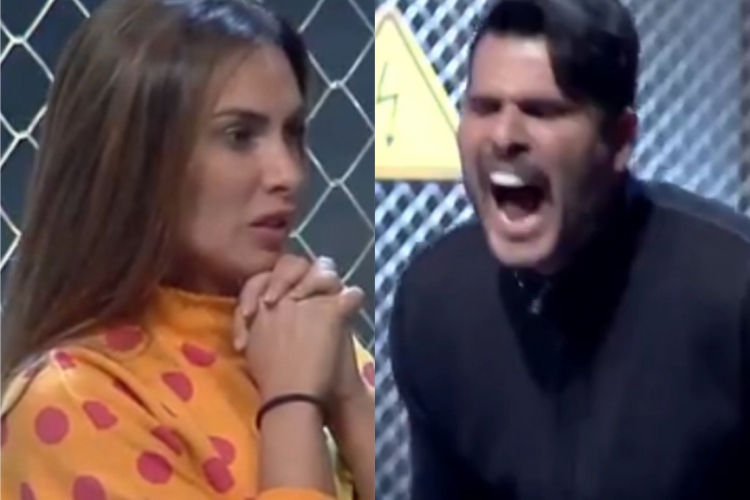 Em prova do Power Couple Brasil, marido de Nicole Bahls se atrapalhou ao responder uma das perguntas feitas(foto: Reprodu&ccedil;&atilde;o/Play Plus)