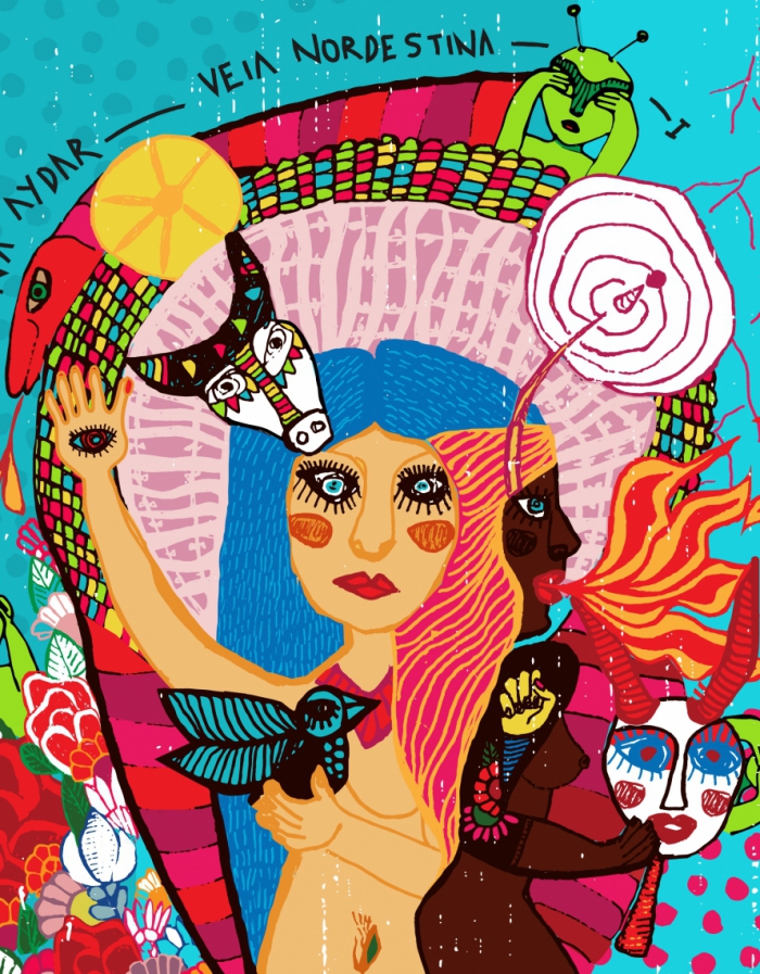 Capa do novo EP de Mariana Aydar, Veia Nordestina (Foto: Divulgação)