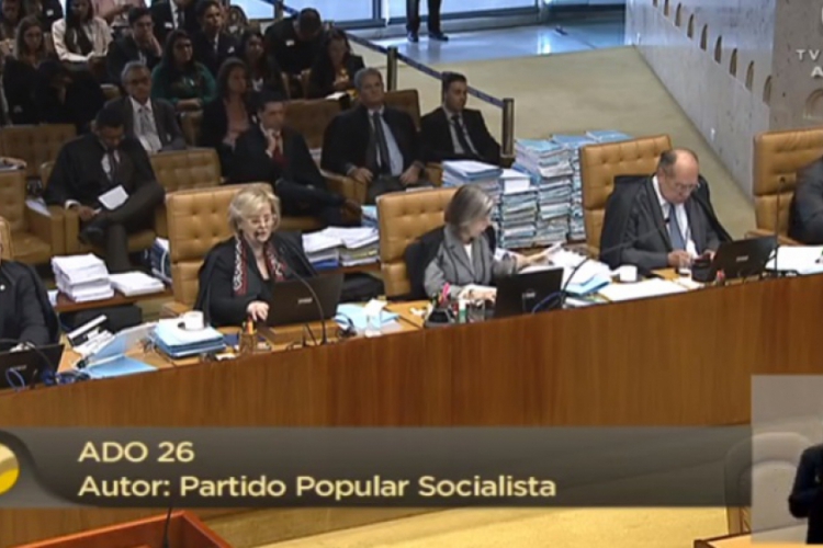 STF retoma julgamento sobre criminalização da LGBTfobia.(foto: Reprodução/Youtube)