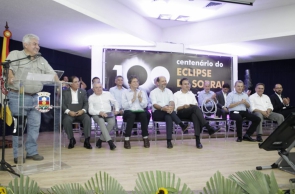 O ministro da Ciência e Tecnologia Marcos Pontes participou das comemorações em Sobral