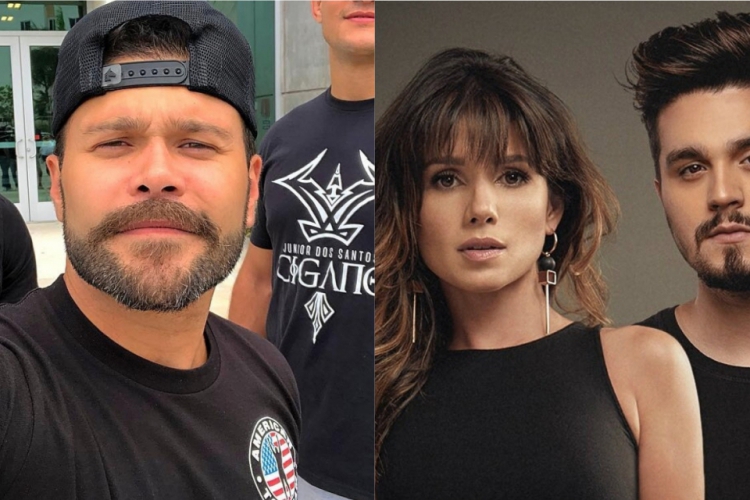 Marcos, da dupla com Belutti, mandou um recado a Paula Fernandes e revela que já levou bolo de Luan Santana(foto: Reprodução/Instagram/Divulgação)