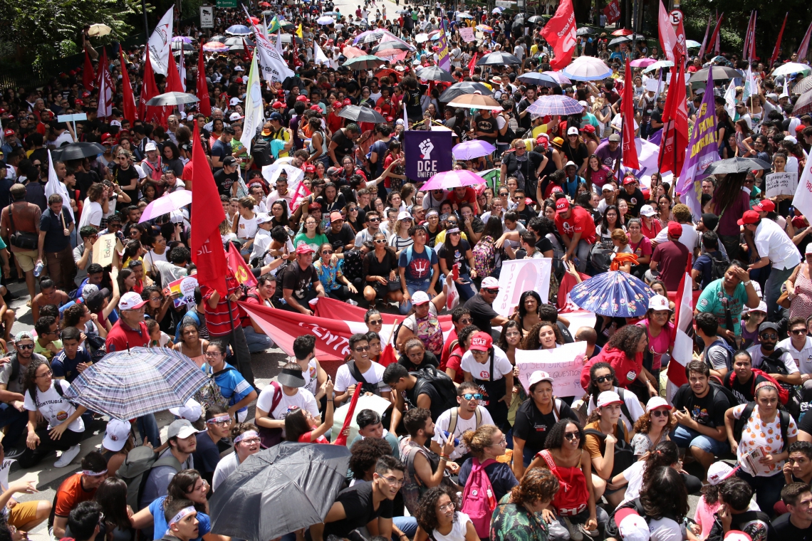 ￼GOVERNO Bolsonaro já foi alvo de dois grandes protestos este ano contra cortes na educação (Foto: FABIO LIMA)