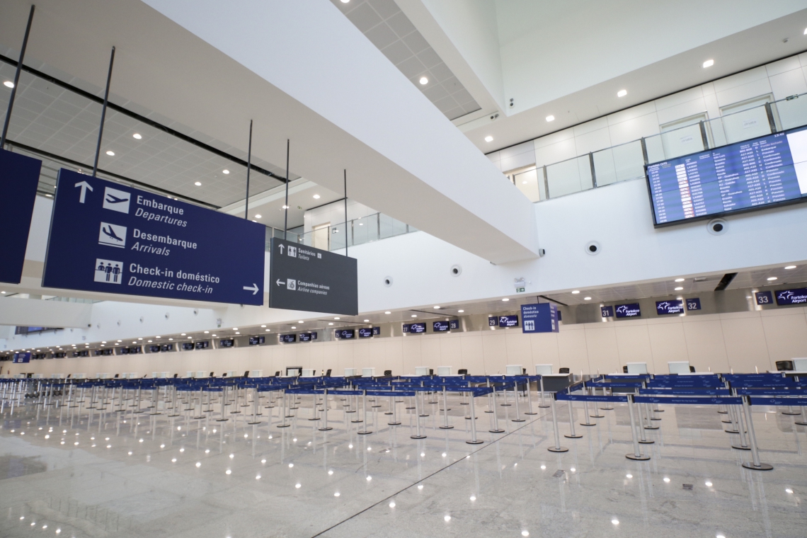 ￼ESTRUTURA finalizada do novo check-in 
no Aeroporto de Fortaleza