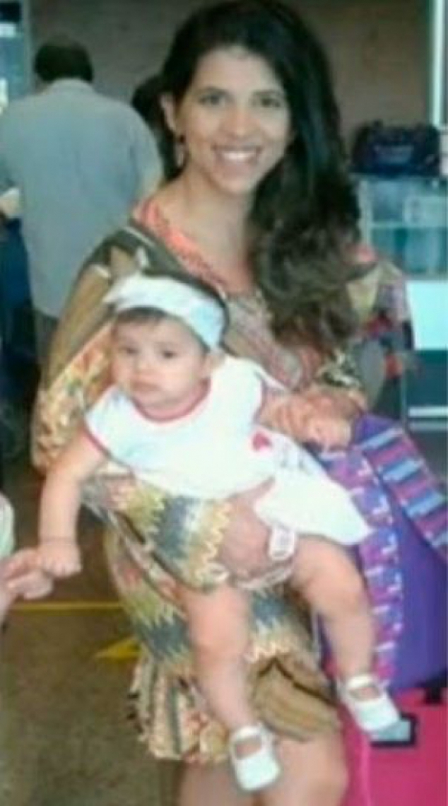 Adriana e a bebê de oito meses de idade, Jade Pessoa, foram mortas a tiro 