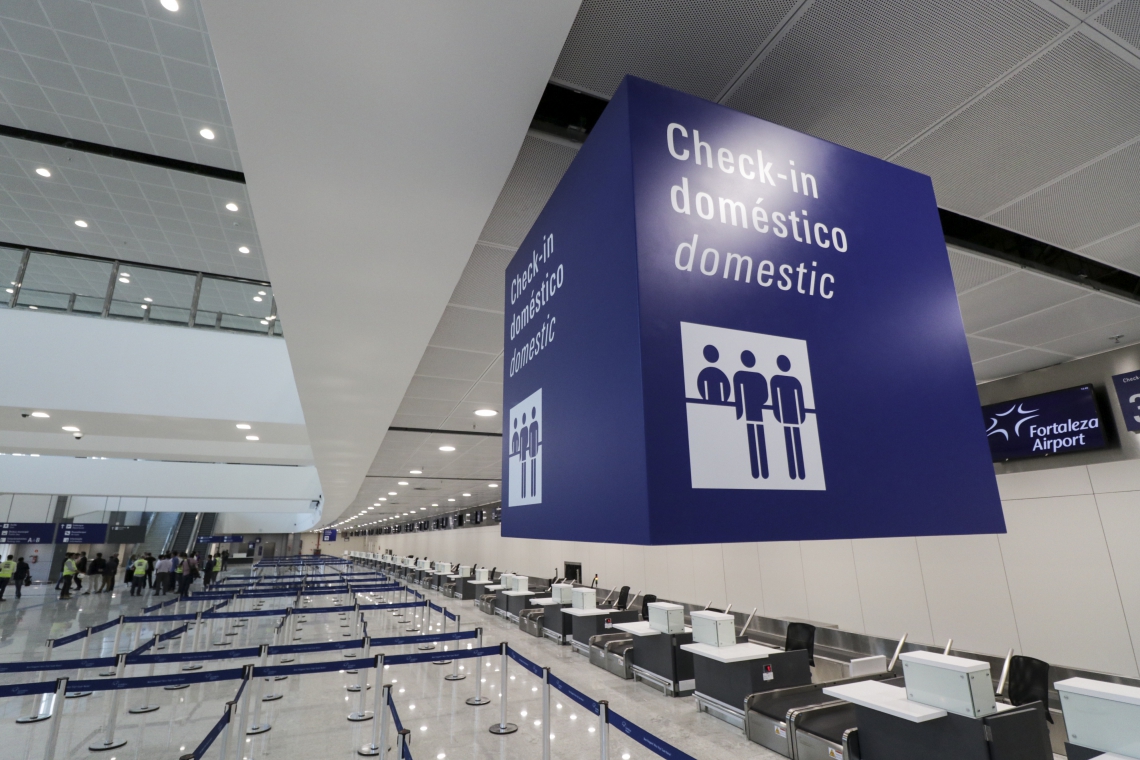 Terminal de passageiros do Aeroporto de Fortaleza (Foto: ALEX GOMES /especial para o povo)