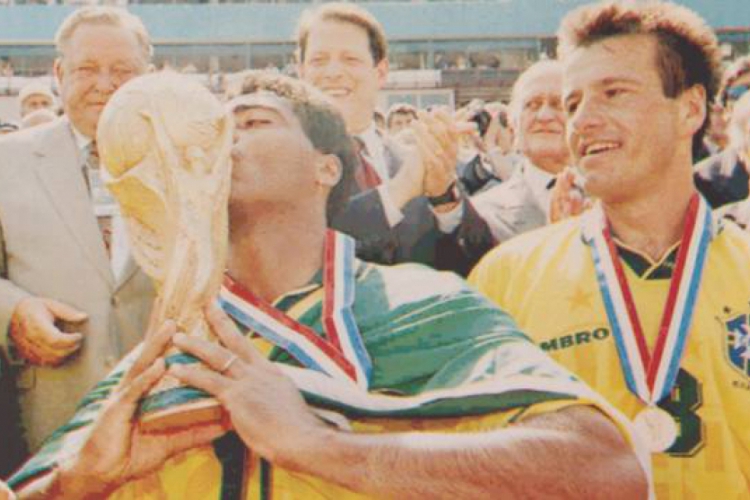 Romário foi destaque da Seleção na conquista nos EUA (foto: Timothy Clary/AFP em 17/07/1994)