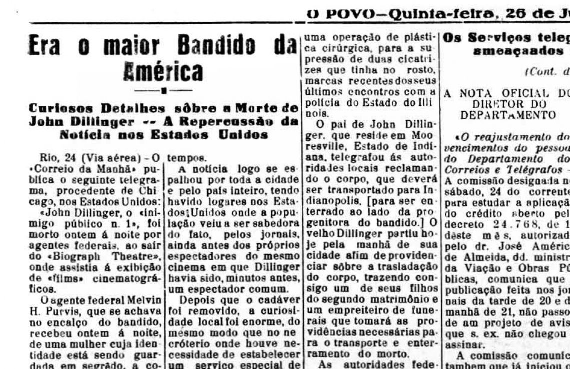 O POVO em 26 de julho de 1934