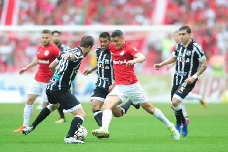 A última vitória do Ceará no Beira-Rio ocorreu em 2017, pela Série B.(foto: Folha Press/via O...