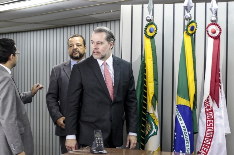 Presidente do Supremo Tribunal Federal, Dias Toffoli, no Tribunal de Justiça do Ceará, em agosto