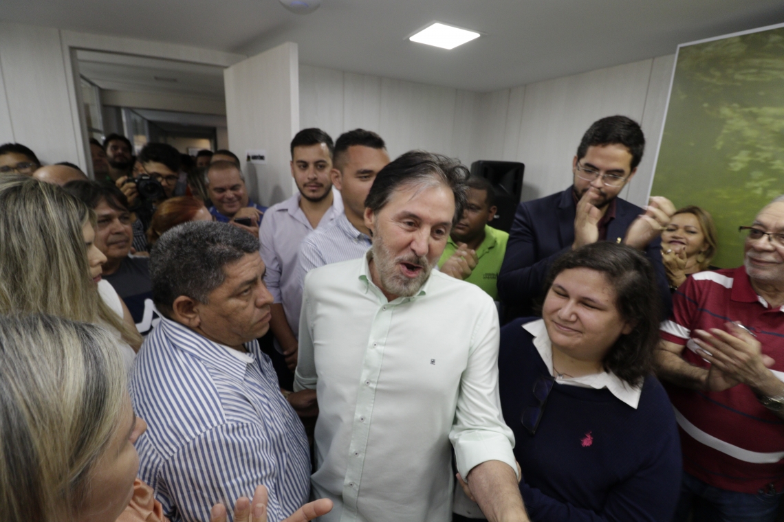 Eunício defende que o MDB tenha candidatura própria à Prefeitura de Fortaleza (Foto: Tatiana Fortes em 20/9/2019)