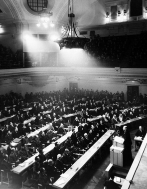 A primeira sess&atilde;o da Assembleia Geral, em 10 de janeiro de 1946