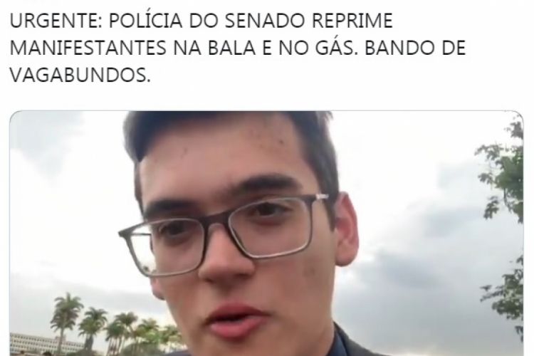 Cearense atacou ação policial em Brasília(foto: Reprodução)