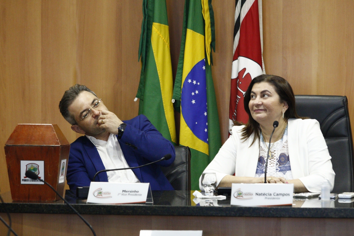 Mersinho, vice-presidente da câmara/ Natécia Campos, ex-presidente da câmara. (fotos: Tatiana Fortes/ O POVO)