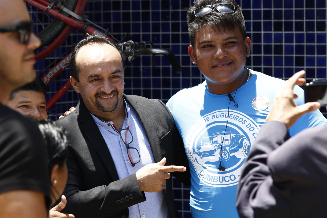 FORTALEZA,CE,BRASIL,26.09.2019: Eneas Goes, comemora resultado de elei&ccedil;&atilde;o. Vota&ccedil;&atilde;o para Presidente da C&acirc;mara de Vereadores de Caucaia, t&ecirc;m Eneas Goes eleito contra Nat&eacute;cia Campos. (fotos: Tatiana Fortes/ O POVO) (Foto: Tatiana Fortes)