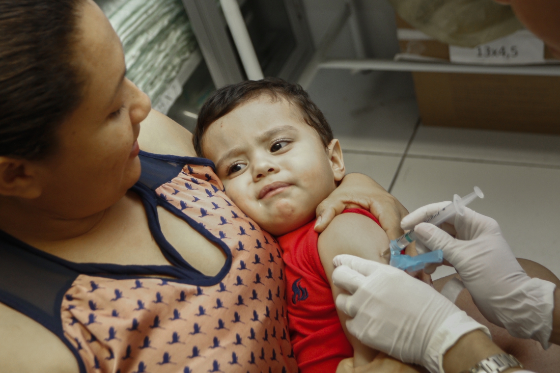 ￼A criançada tem que se vacinar (Foto: Fco Fontenele)