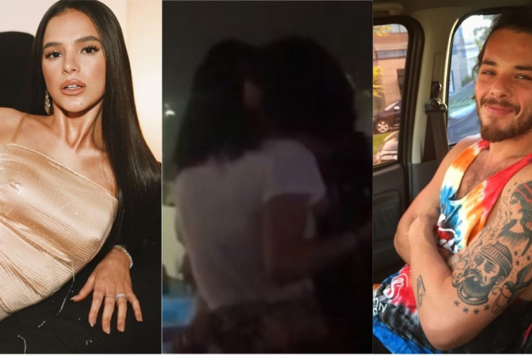 Bruna Marquezine é vista em clima de romance com irmão de Giovanna Ewbank no Rock In Rio.(foto:...