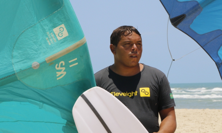 Rafinha Souza foi aluno de Emmanuel quando come&ccedil;ou a praticar o kitesurf