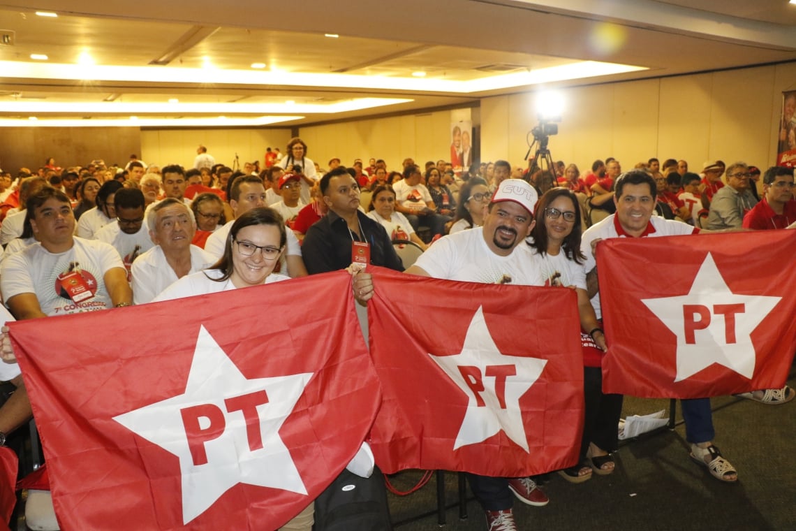 FORTALEZA, CE, BRASIL, 19-10-2019: 7º Congresso do Partido dos Trabalhadores (PT), no Hotel Gran Marquise, na avenida Beira Mar, no bairro Meireles. (Foto: Mauri Melo/O POVO).