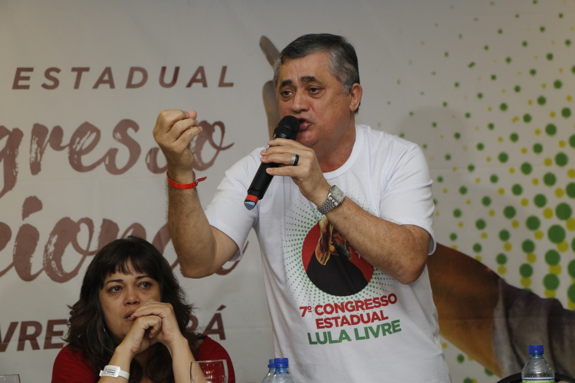 FORTALEZA, CE, BRASIL, 19-10-2019: José Guimarães, deputado federal (PT). 7º Congresso do Partido dos Trabalhadores (PT), no Hotel Gran Marquise, na avenida Beira Mar, no bairro Meireles. (Foto: Mauri Melo/O POVO).